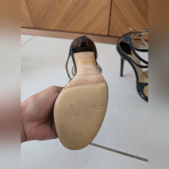 Jimmy Choo Black Patent Leather Lang 100 High-Heel - Picture 8 of 11